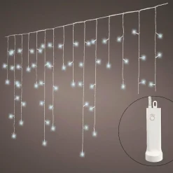 Guirlande Lumineuse|KAEMINGK Stalactite lumineuse à piles 7 m 192 LED Durawise Blanc froid