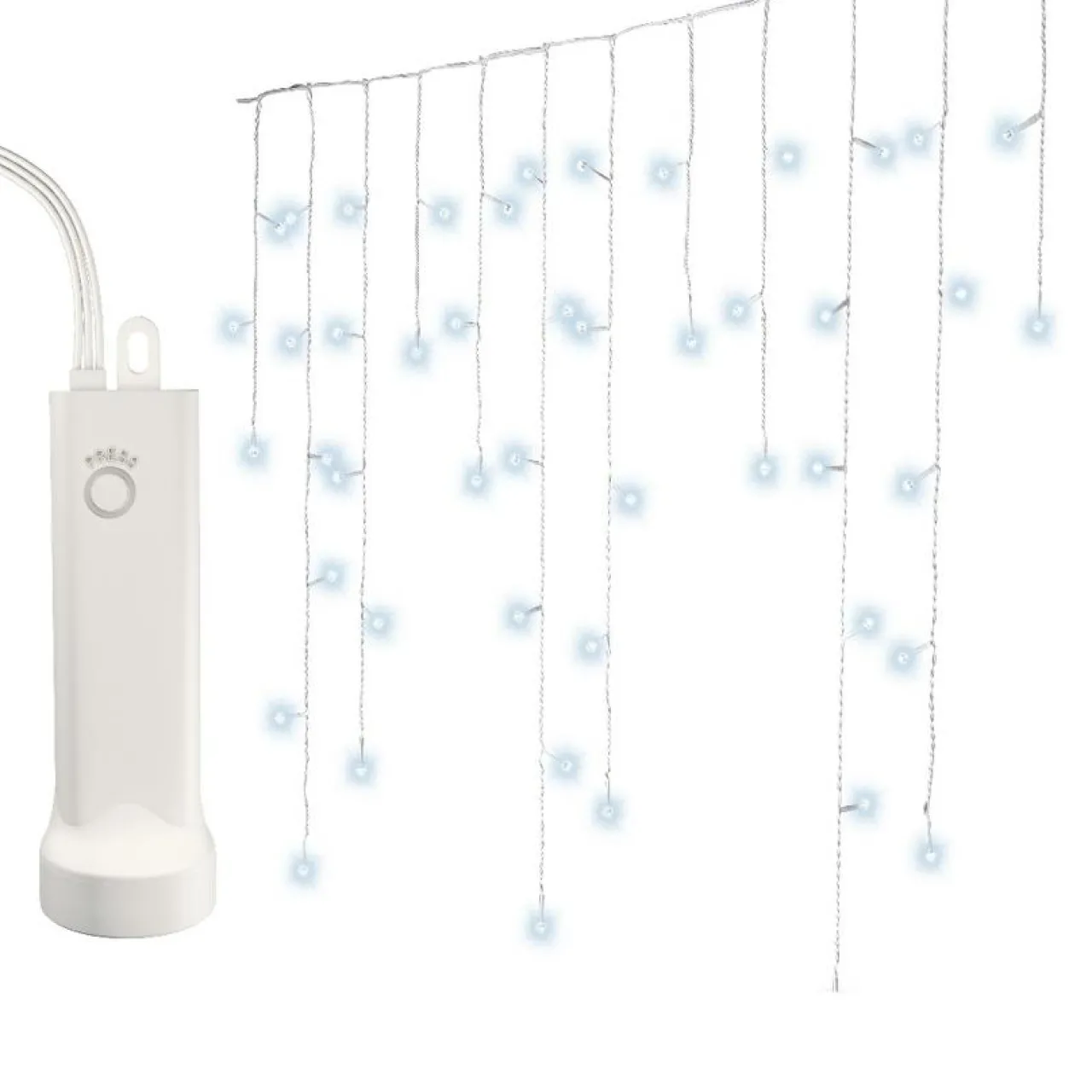 Guirlande Lumineuse|KAEMINGK Stalactite lumineuse à piles 7 m 192 LED Durawise Blanc froid