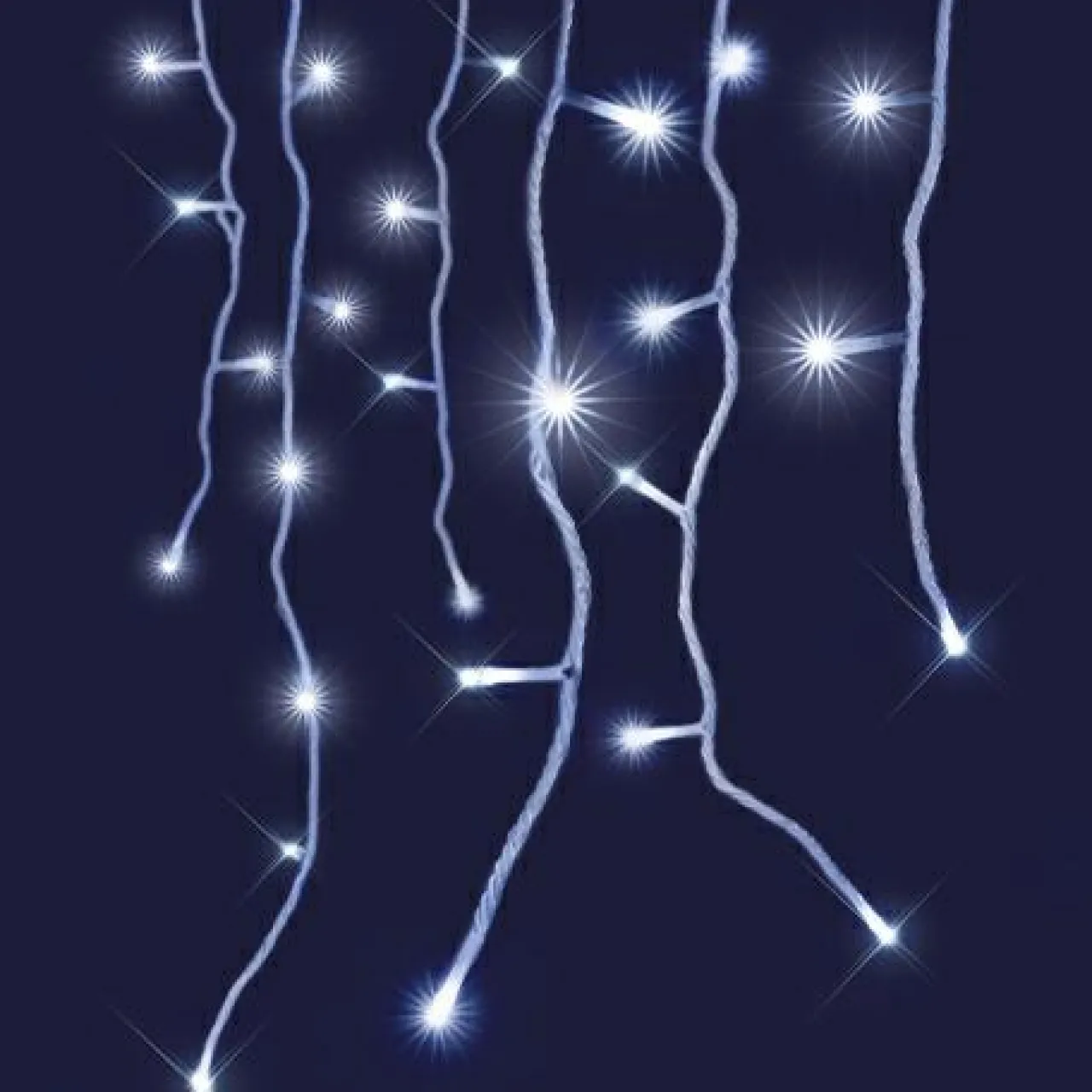 Guirlande Lumineuse|BLACHERE Stalactite lumineuse interconnectable 8 m 160 LED Flash Blanc froid