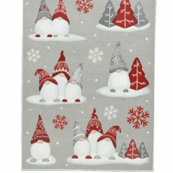 Déco Et Objet De Noël|KAEMINGK Stickers vitrostatique Lutin de Noël Rouge