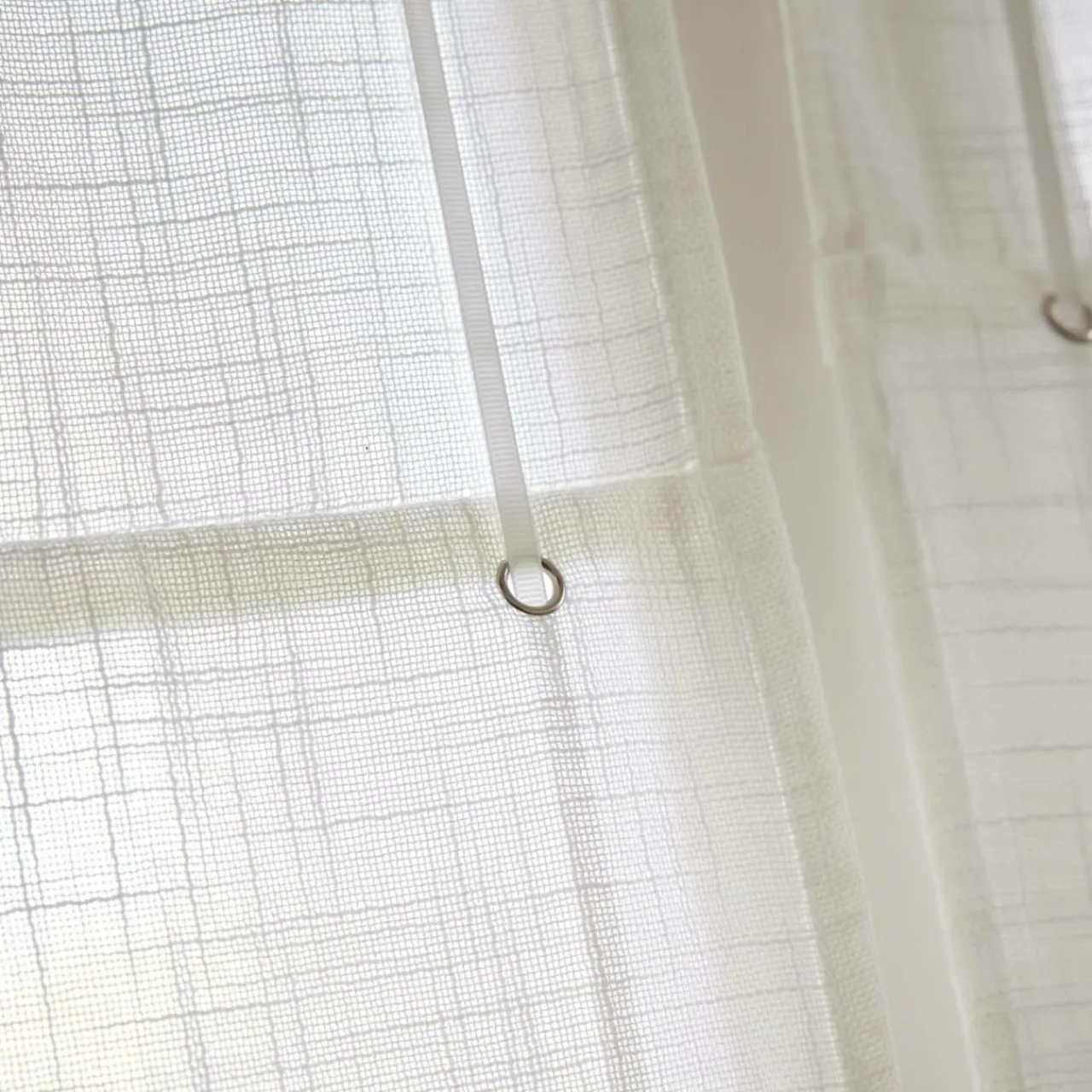 Store|EMINZA Store bateau passe tringle (45 x 180 cm) Robin Blanc