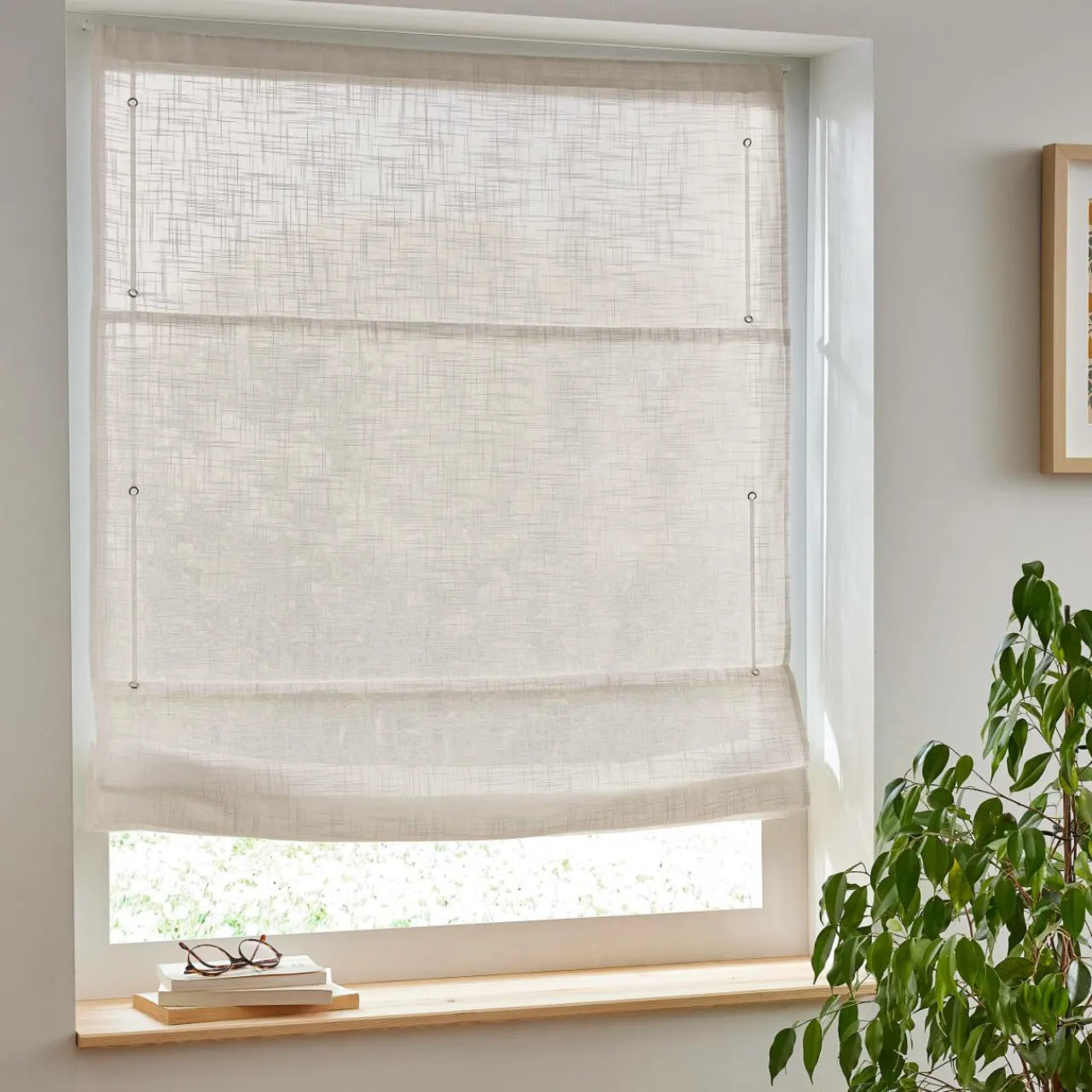 Store|EMINZA Store bateau passe tringle (90 x 180 cm) Robin Beige