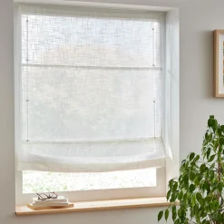 Store|EMINZA Store bateau passe tringle (90 x 180 cm) Robin Blanc