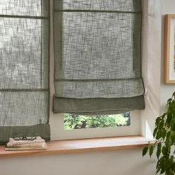 Store|EMINZA Store bateau passe tringle (45 x 180 cm) Robin Vert romarin