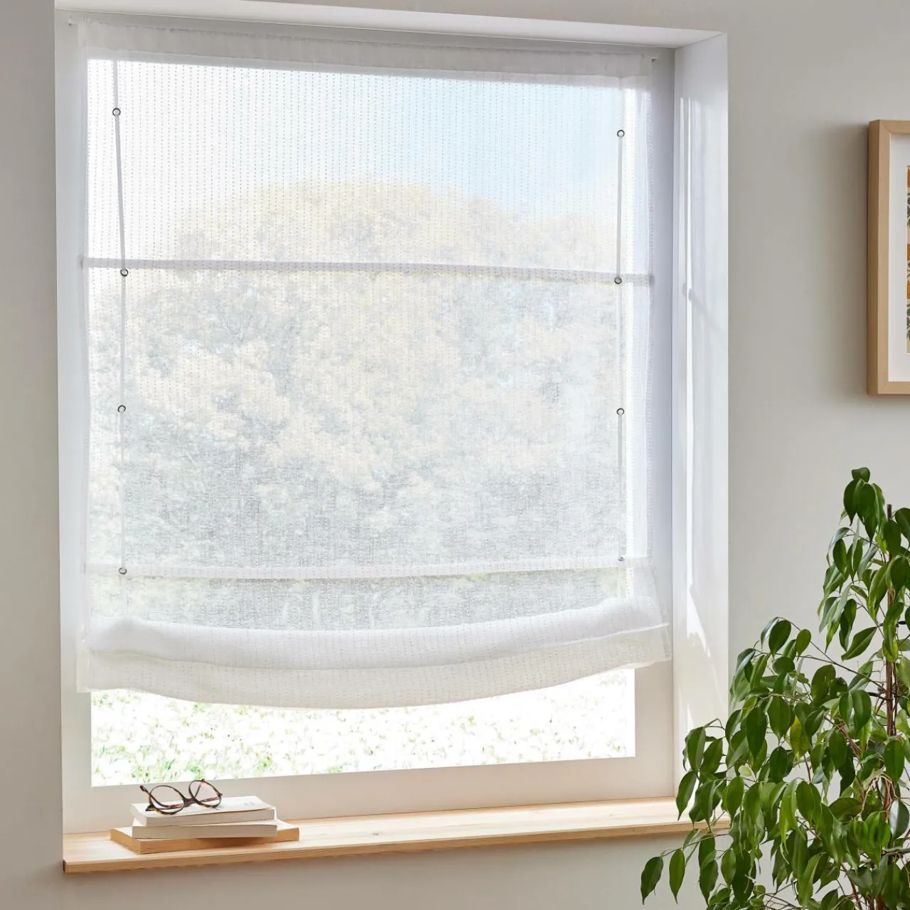 Store|EMINZA Store bateau passe tringle (90 x 180 cm) Arthur Blanc