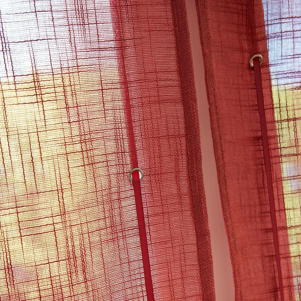 Store|EMINZA Store bateau passe tringle (45 x 180 cm) Robin Terracotta