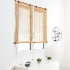 Store|LUANCE Store enrouleur à baguettes (60 x 180 cm) Bambou Naturel Sable