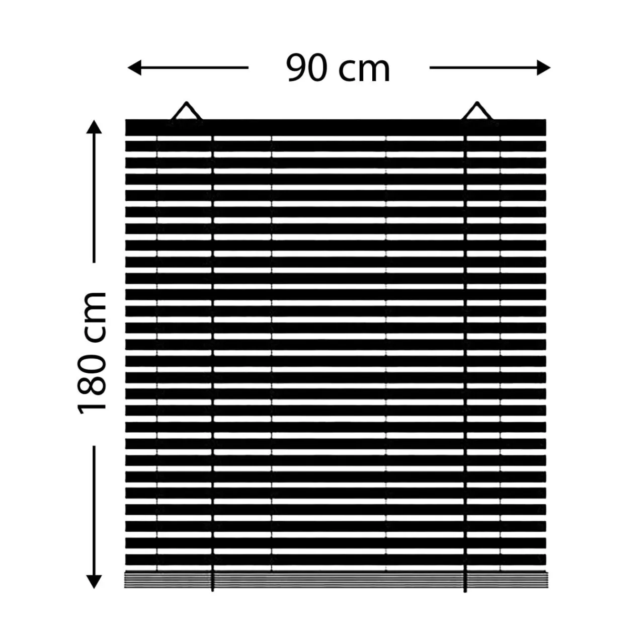 Store|LUANCE Store enrouleur à lattes (90 x 180 cm) Bambou Beige