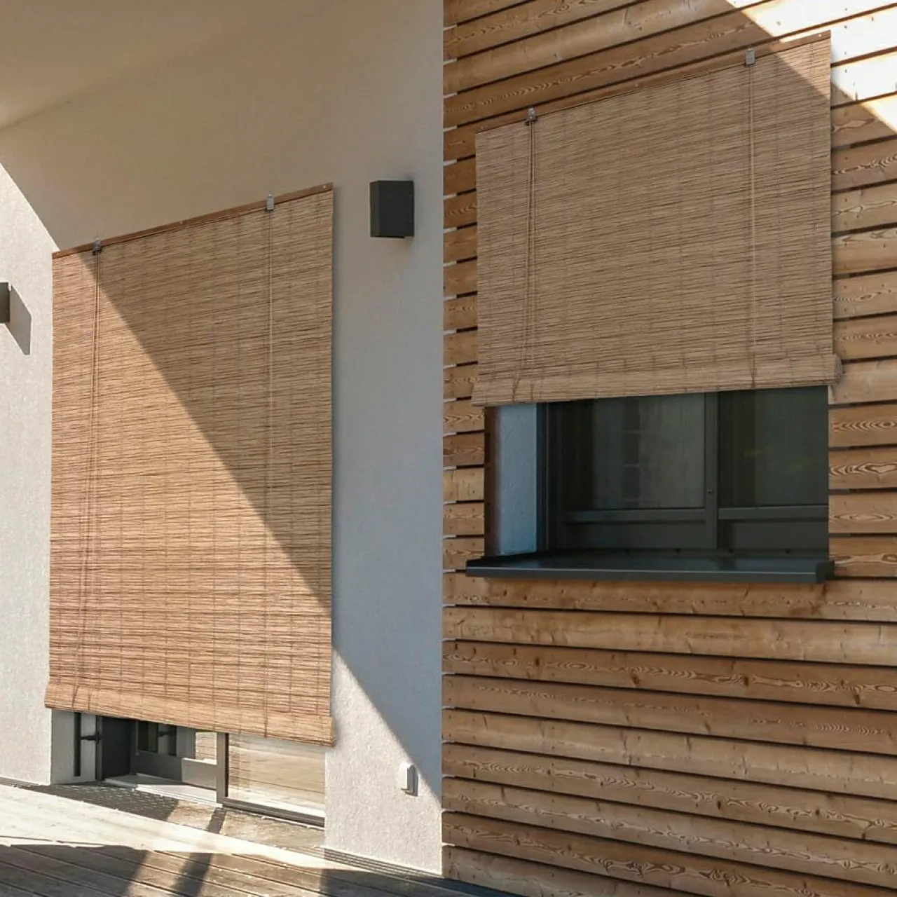 Store|LUANCE Store enrouleur extérieur effet rotin (120 x 180 cm) Tanoa Beige