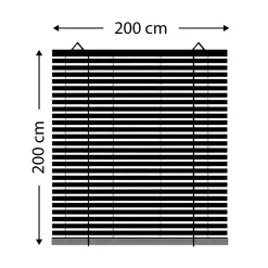 Store|LUANCE Store enrouleur extérieur effet rotin (200 x 200 cm) Tanoa Blanc