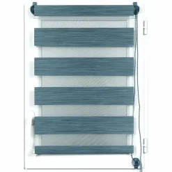 Store|LUANCE Store enrouleur Jour / Nuit (60 x 180 cm) chiné Bleu