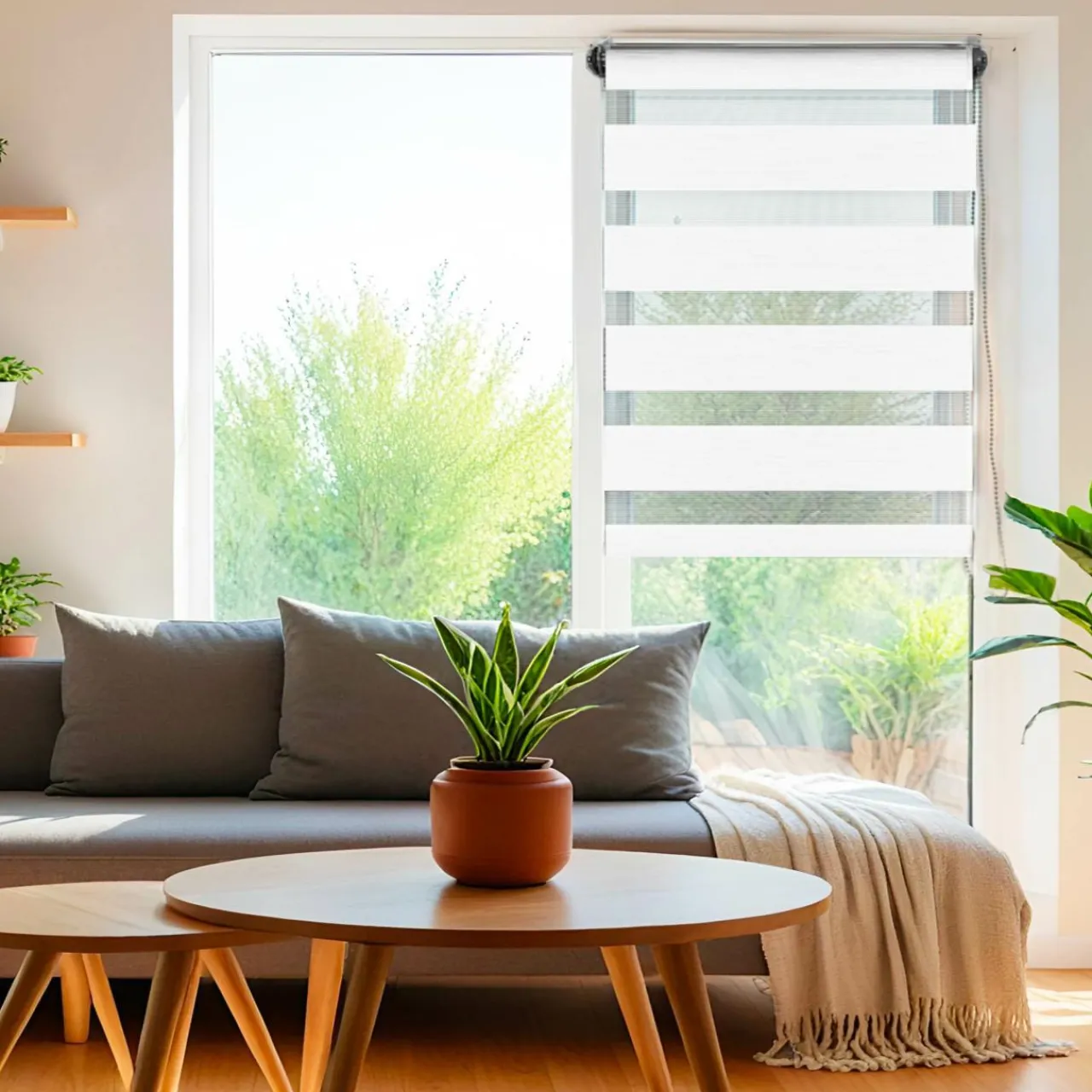 Store|LUANCE Store enrouleur Jour / Nuit (45 x 250 cm) Blanc