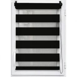 Store|LUANCE Store enrouleur Jour / Nuit (45 x 90 cm) Noir