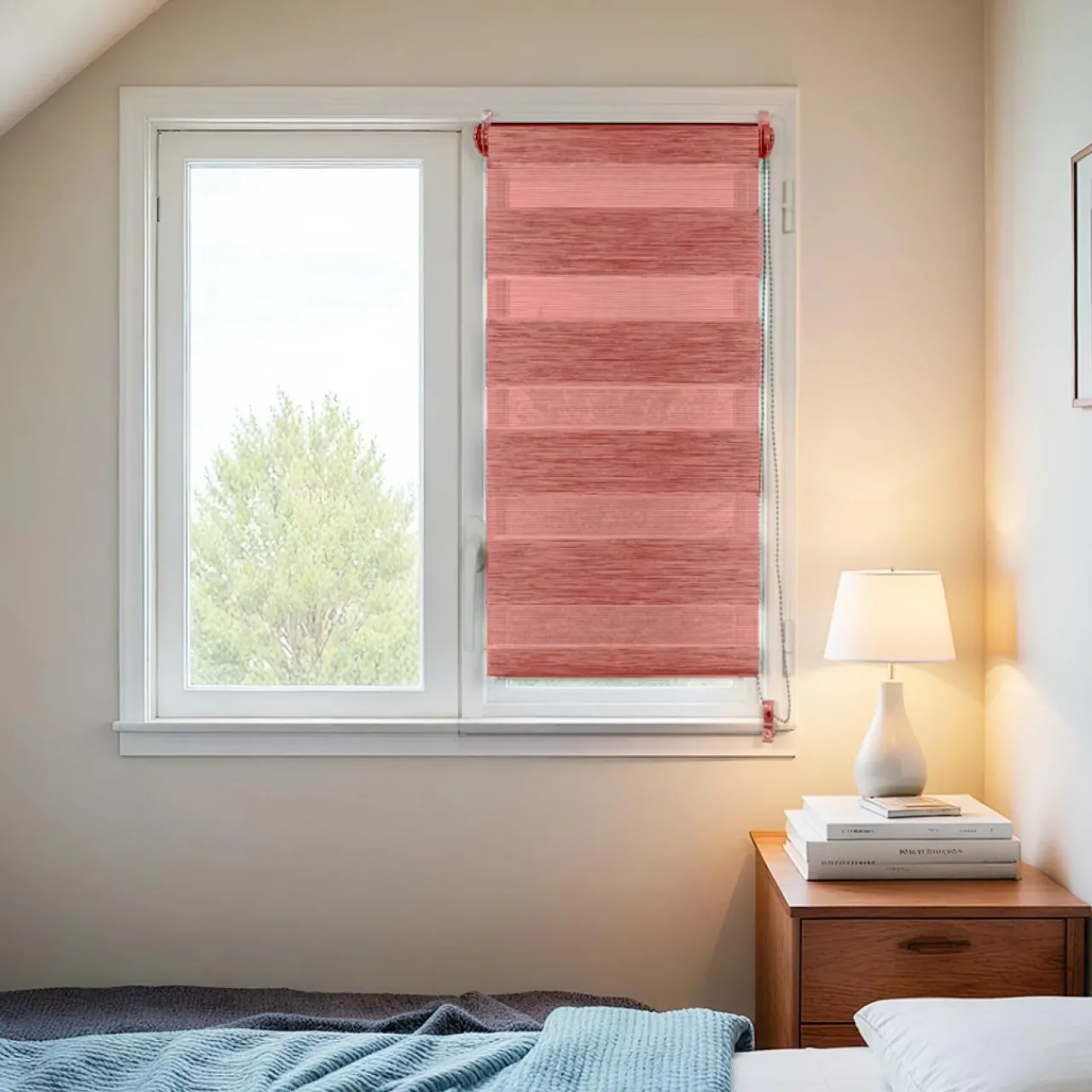 Store|LUANCE Store enrouleur Jour / Nuit (45 x 90 cm) Terracotta