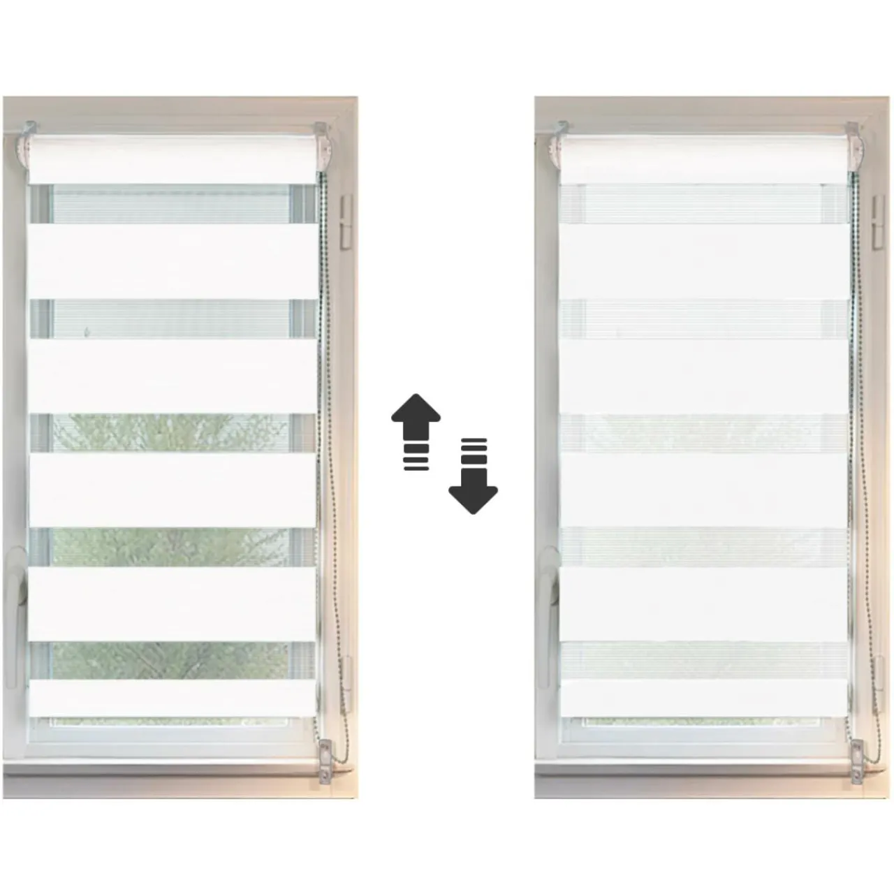 Store|LUANCE Store enrouleur Jour / Nuit (60 x 180 cm) Blanc