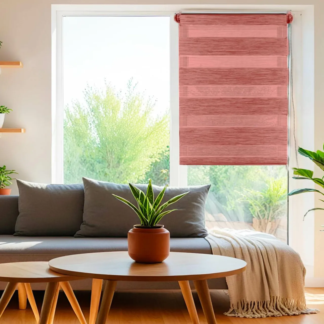 Store|LUANCE Store enrouleur Jour / Nuit (60 x 180 cm) Terracotta