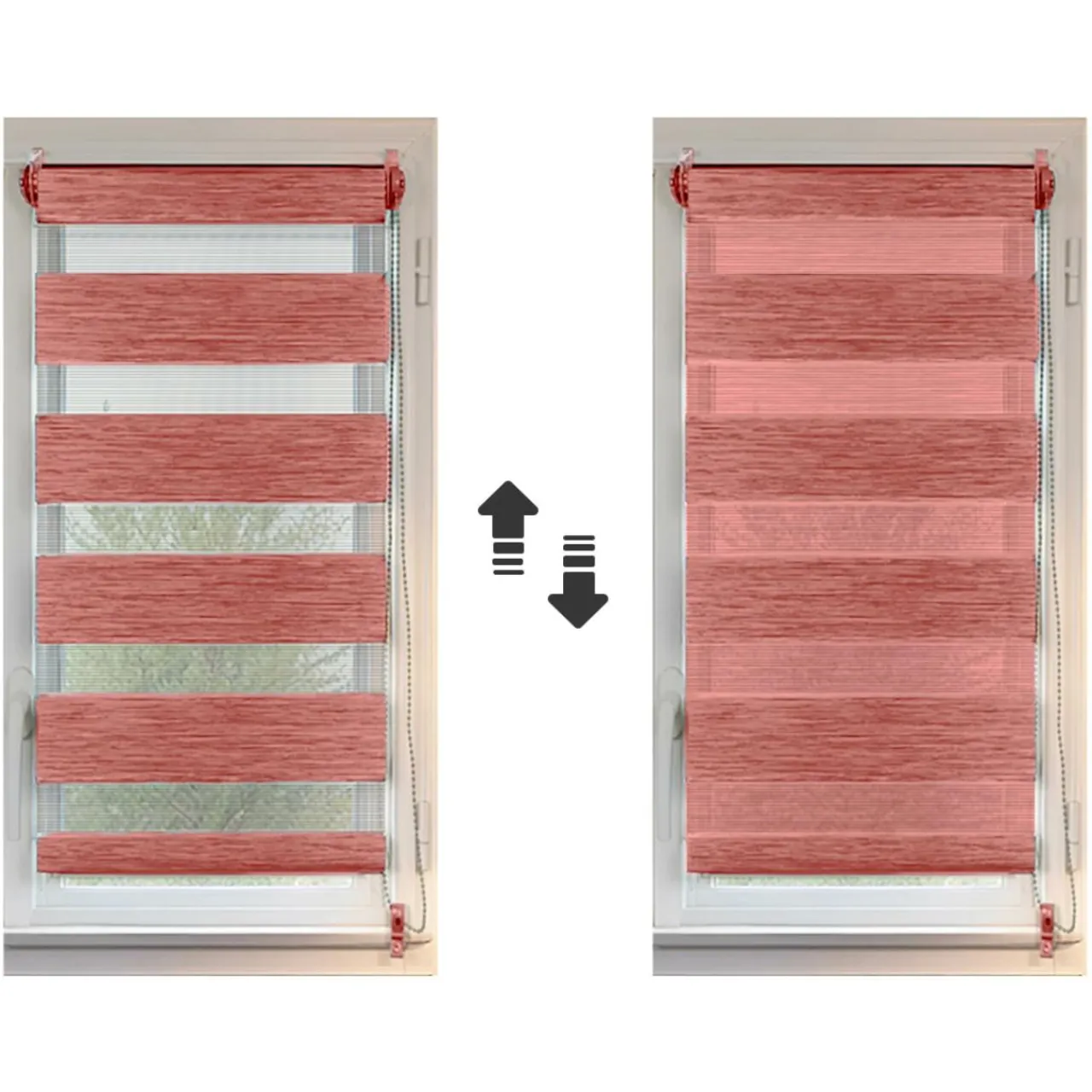 Store|LUANCE Store enrouleur Jour / Nuit (60 x 180 cm) Terracotta