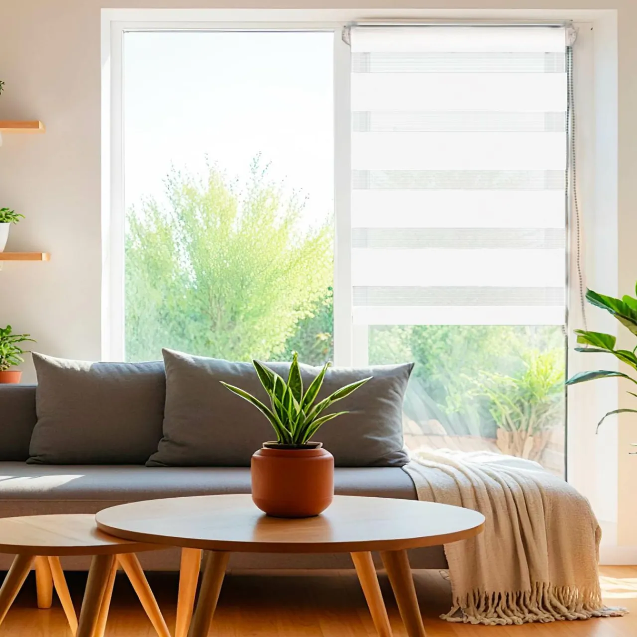 Store|LUANCE Store enrouleur Jour / Nuit (75 x 180 cm) Blanc