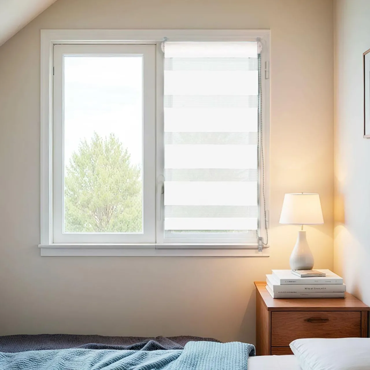 Store|LUANCE Store enrouleur Jour / Nuit (60 x 90 cm) Blanc