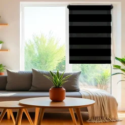 Store|LUANCE Store enrouleur Jour / Nuit (75 x 180 cm) Noir