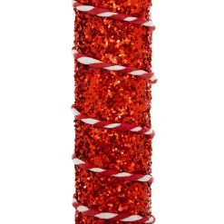 Déco Et Objet De Noël|Décoration De Sapin|JJA Sucre d'orge Géant à suspendre (H34 cm) Confiserie Rouge