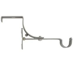 Tringle Voilage Et Support|Tringle À Rideau, Barre Et Support|LUANCE Support à tringle pour caisson de volet roulant (L135 / D20 mm) mat Argent