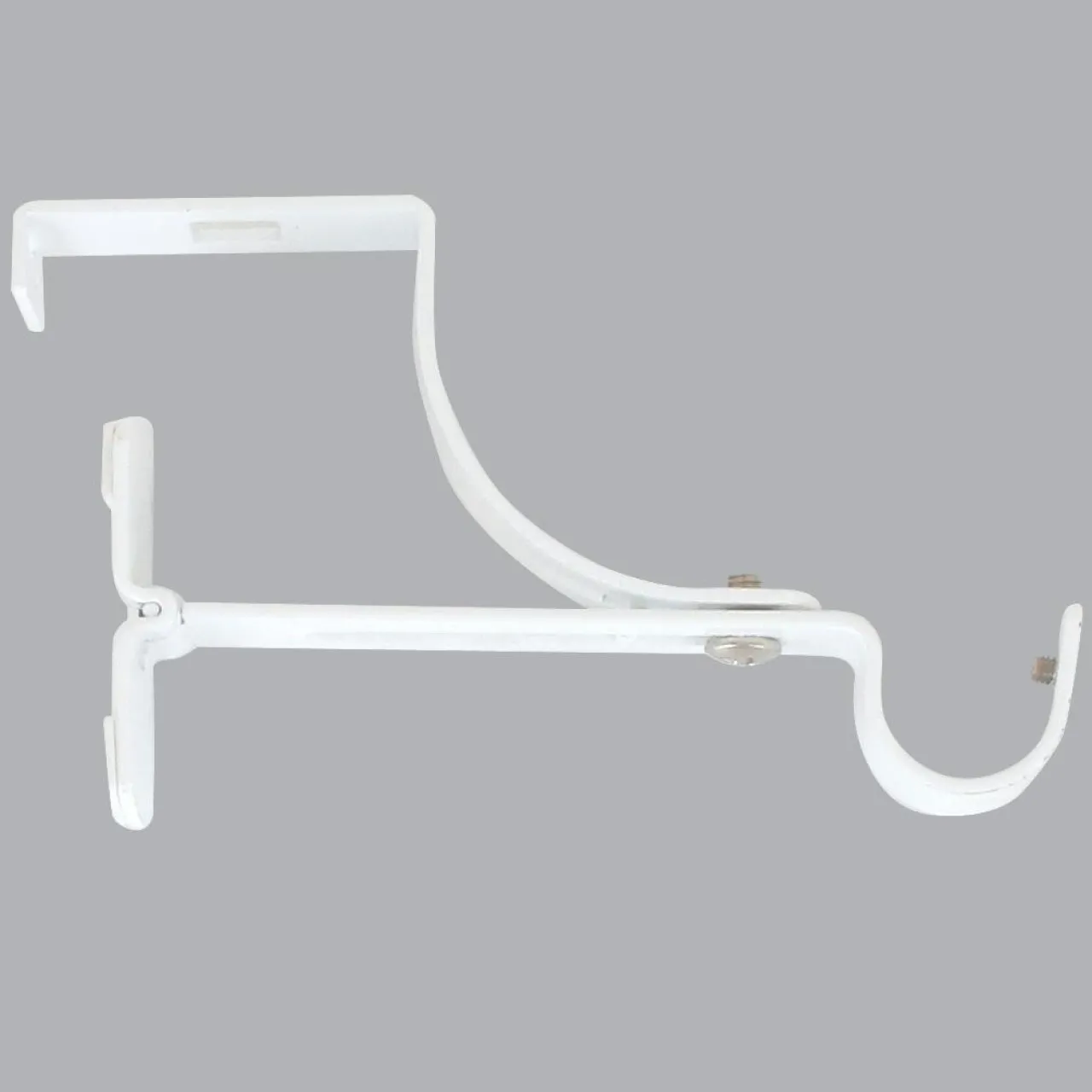 Tringle Voilage Et Support|Tringle À Rideau, Barre Et Support|LUANCE Support à tringle pour caisson de volet roulant (L135 / D20 mm) satiné Blanc