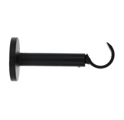 Tringle À Rideau, Barre Et Support|LUANCE Support tringle extensible (L115 - 155 / D28 mm) Lino gouttière mat Noir