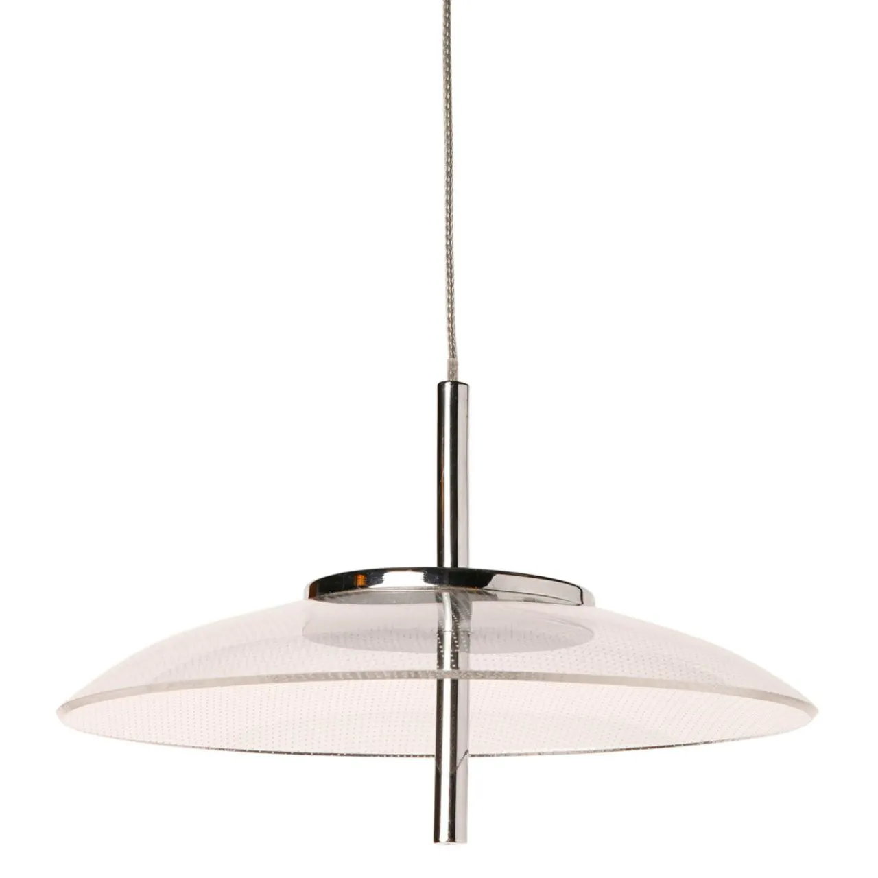 Lampe Suspension|OSTARIA Suspension aluminium sixties LED (D20 cm) UFO Transparent