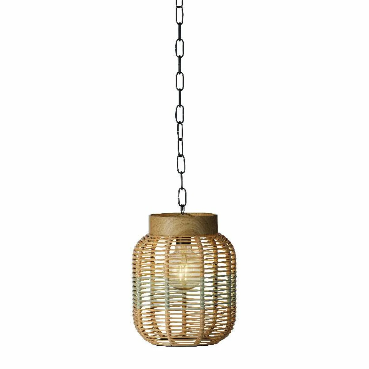 Luminaire Jardin|Eclairage Extérieur|#N/A Suspension de jardin solaire résine tressée LED (D20 cm) Toscane Vert