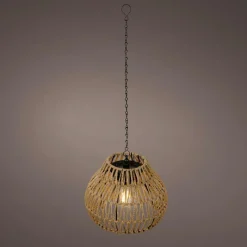 Luminaire Jardin|Eclairage Extérieur|KAEMINGK Suspension de jardin solaire LED (H28 cm) Kolparina Naturel