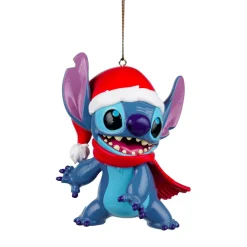 Déco De Noël Disney|Décoration De Sapin|CHRISTMAS INSPIRATIONS Suspension de Noël Disney (H8 cm) Stitch rigolo Bleu