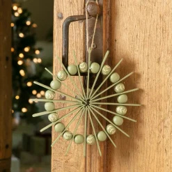 Décoration De Sapin|KAEMINGK Suspension de Noël en bois (D20 cm) Scandinave Vert