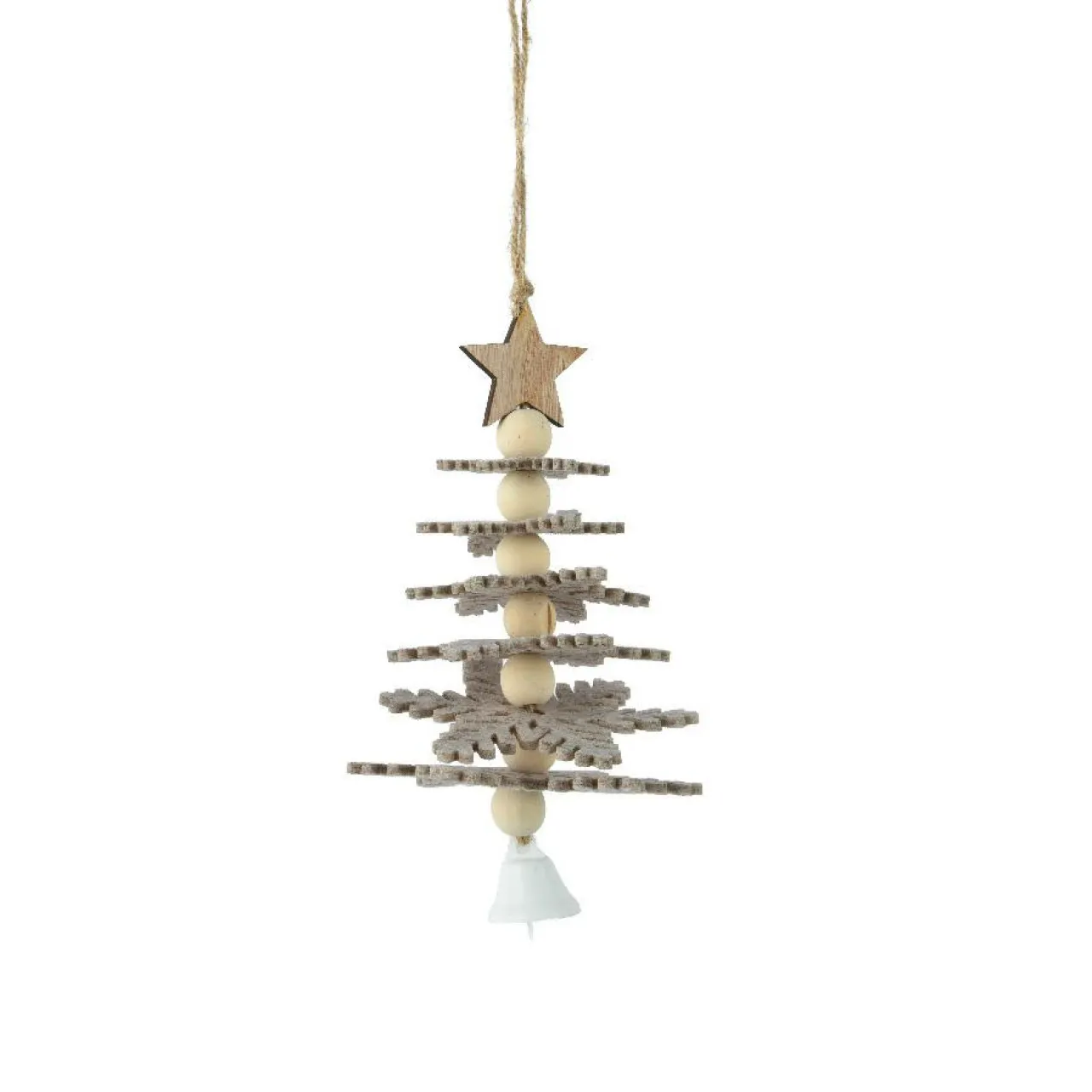 Décoration De Sapin|KAEMINGK Suspension de Noël en feutrine (H17 cm) Sapin enchanté Gris