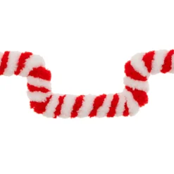 Décoration De Sapin|JJA Suspension de Noël en métal (H15 cm) Sapin sucre d'orge et blanc Rouge