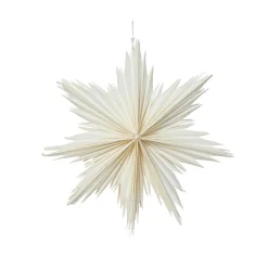 Déco Et Objet De Noël|KAEMINGK Suspension de Noël en papier (D30 cm) Étoile glacée Blanc