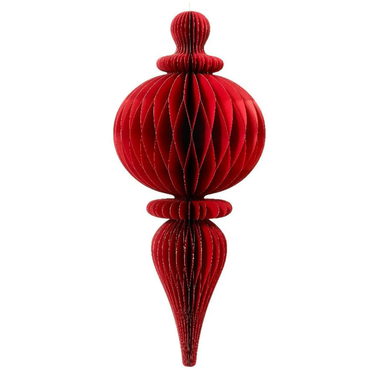 Déco Et Objet De Noël|KAEMINGK Suspension de Noël en papier (H80 cm) fermeture Magnétique Rouge
