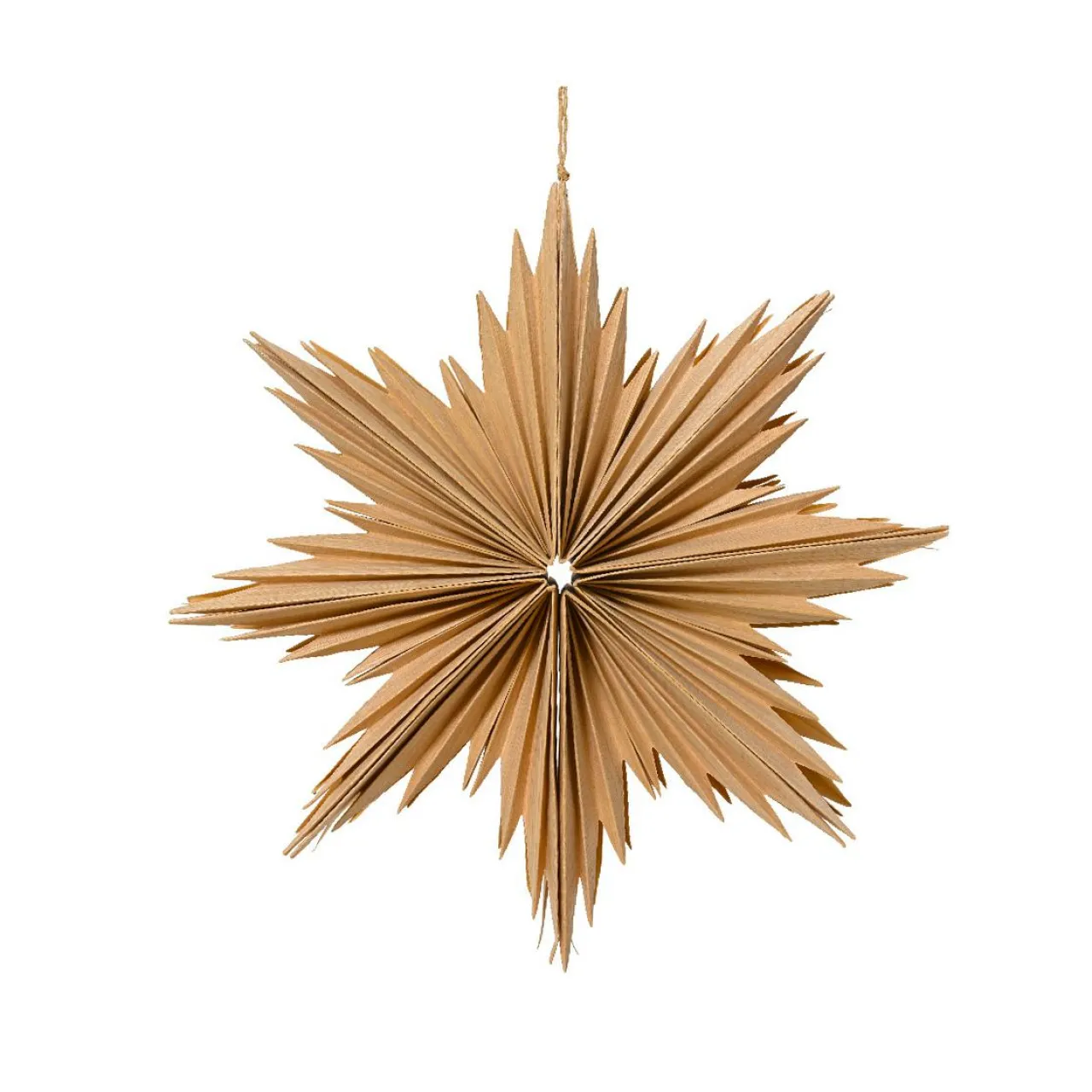 Déco Et Objet De Noël|KAEMINGK Suspension de Noël en papier (D30 cm) Étoile glacée Naturel