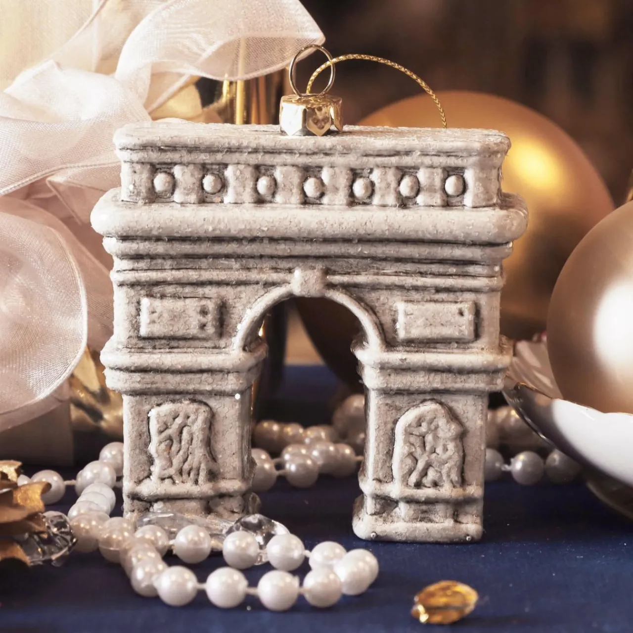Décoration De Sapin|KAEMINGK Suspension de Noël (H16 cm) Arc de Triomphe Gris