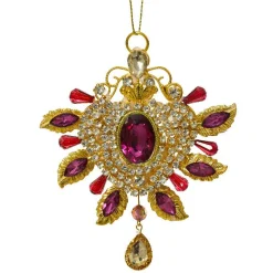 Décoration De Sapin|KAEMINGK Suspension de Noël (H12 cm) Bijou précieux Figue