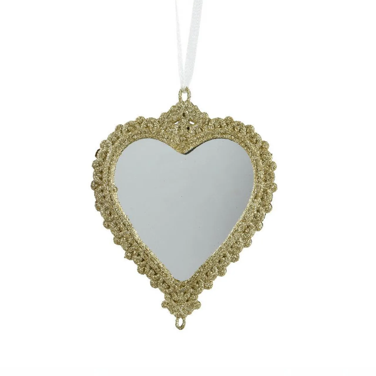 Décoration De Sapin|KAEMINGK Suspension de Noël (H14 cm) Cœur bohème Or