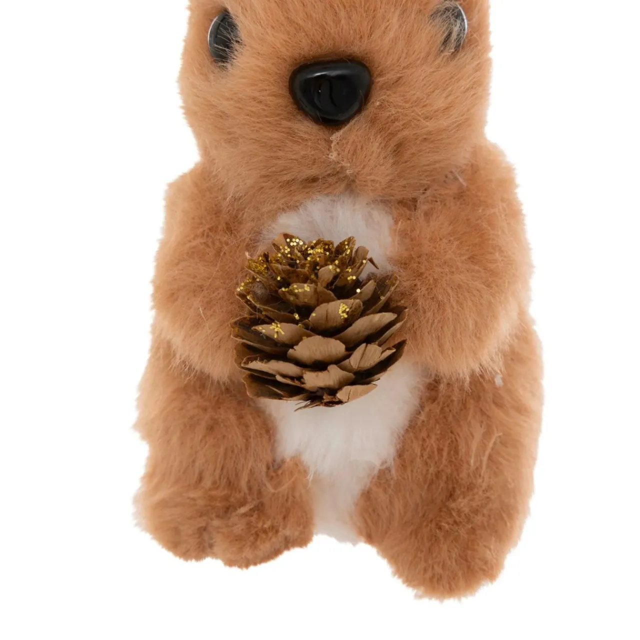 Décoration De Sapin|JJA Suspension de Noël (H12 cm) Lapin et pomme de pin Caramel