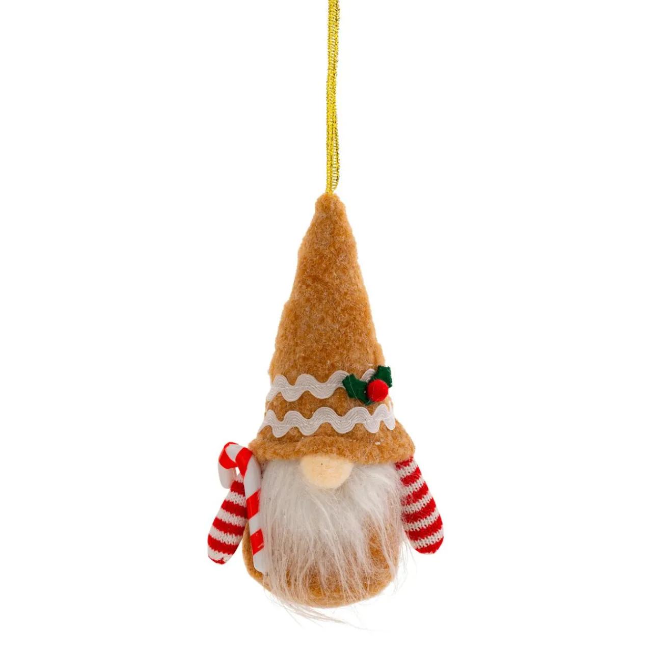 Décoration De Sapin|JJA Suspension de Noël (H14 cm) Lutin gourmand Marron clair