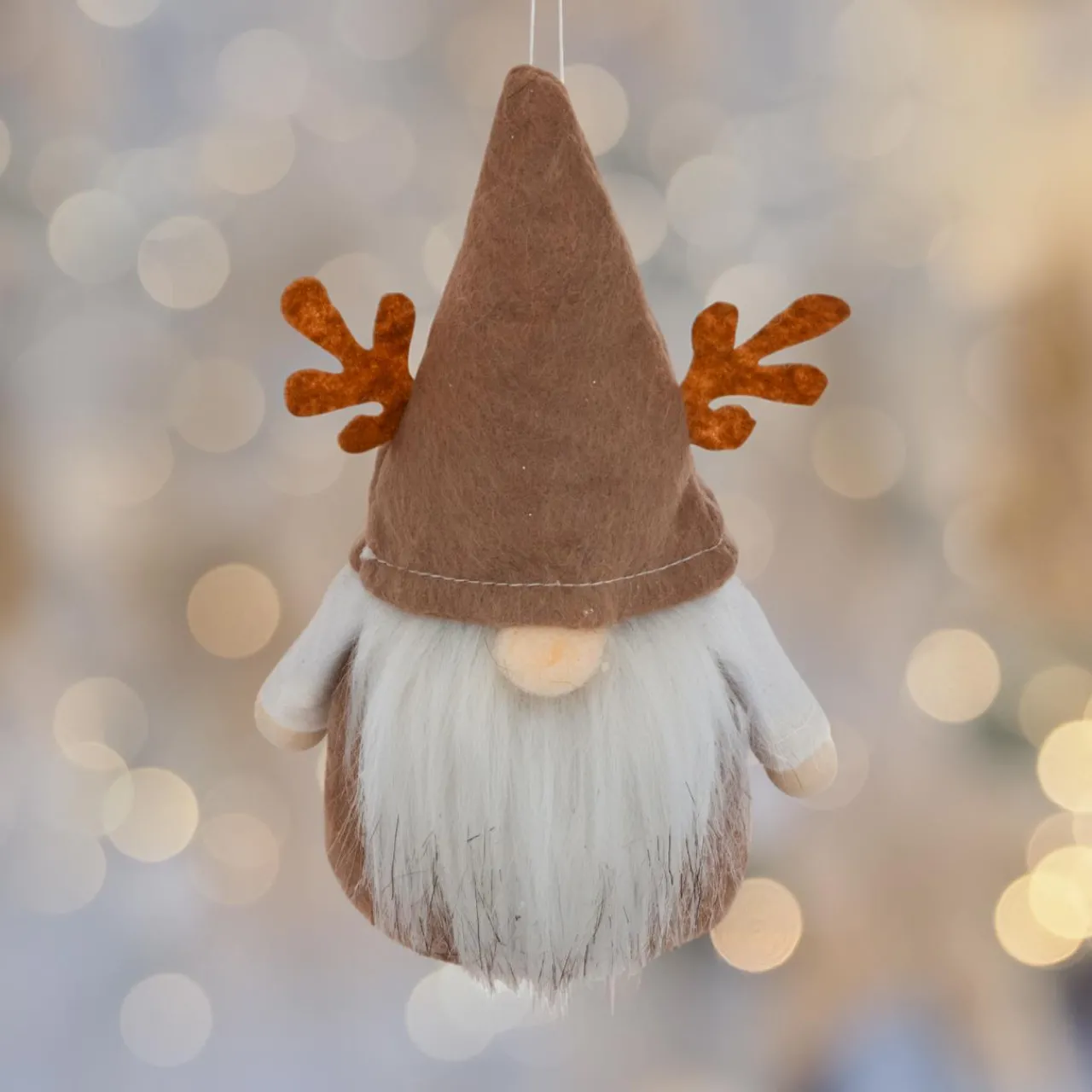 Décoration De Sapin|JJA Suspension de Noël (H16 cm) Lutin petit renne Marron clair