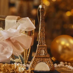 Décoration De Sapin|KAEMINGK Suspension de Noël (H16 cm) Tour Eiffel Bronze Marron