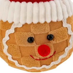 Décoration De Sapin|JJA Suspension de Noël (H18 cm) Tête de Pain d'épices Caramel Marron clair