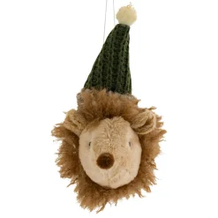 Décoration De Sapin|JJA Suspension de Noël (H15 cm) Tête de Hérisson Marron clair