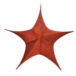 Personnage, Objet Grand Format|Déco Et Objet De Noël|KAEMINGK Suspension géante (D135 cm) Étoile de Noël Christmas Rouge