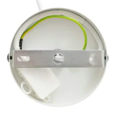 Lampe Suspension|Atmosphera, cru017dateur d'intu017drieur Suspension luminaire coton (25 x 35 cm) Toby Blanc