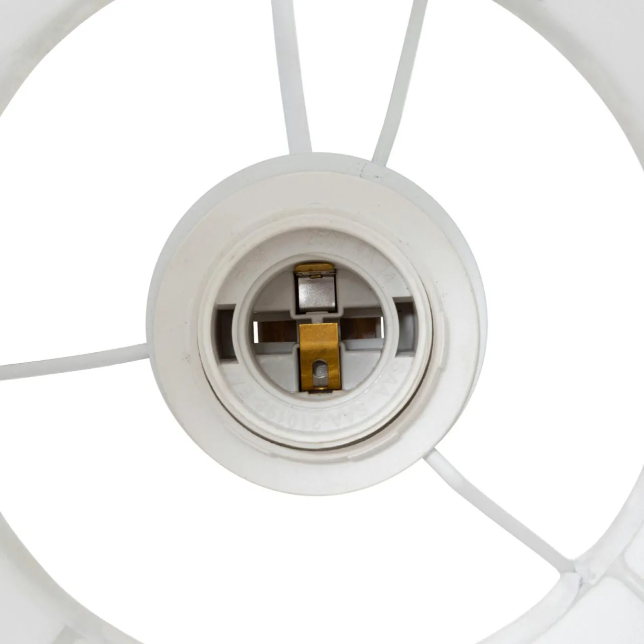 Lampe Suspension|Atmosphera, cru017dateur d'intu017drieur Suspension luminaire coton (25 x 35 cm) Toby Blanc